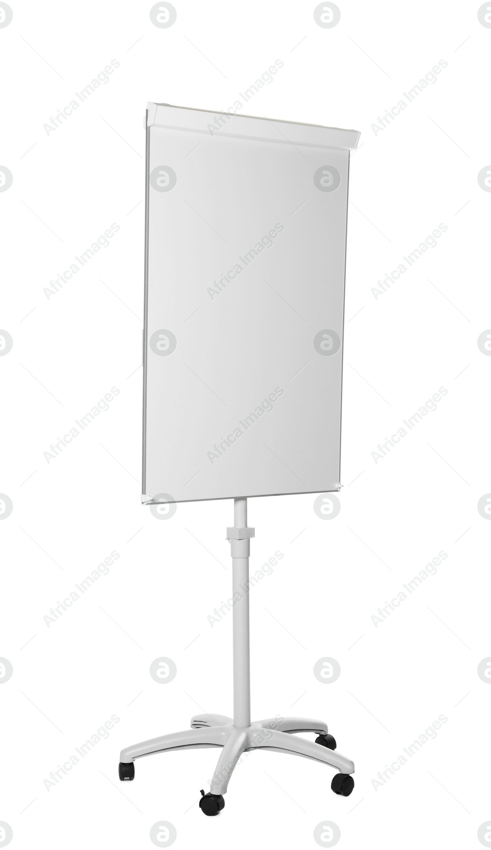 Photo of Flip chart on white background. Mockup for design