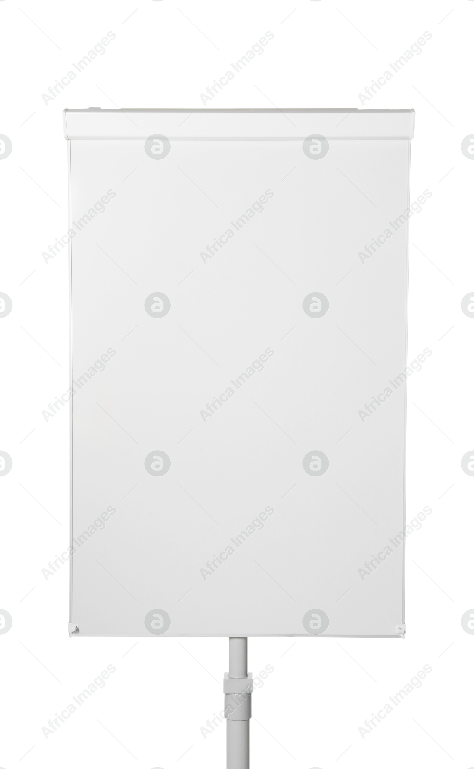 Photo of Flip chart on white background. Mockup for design