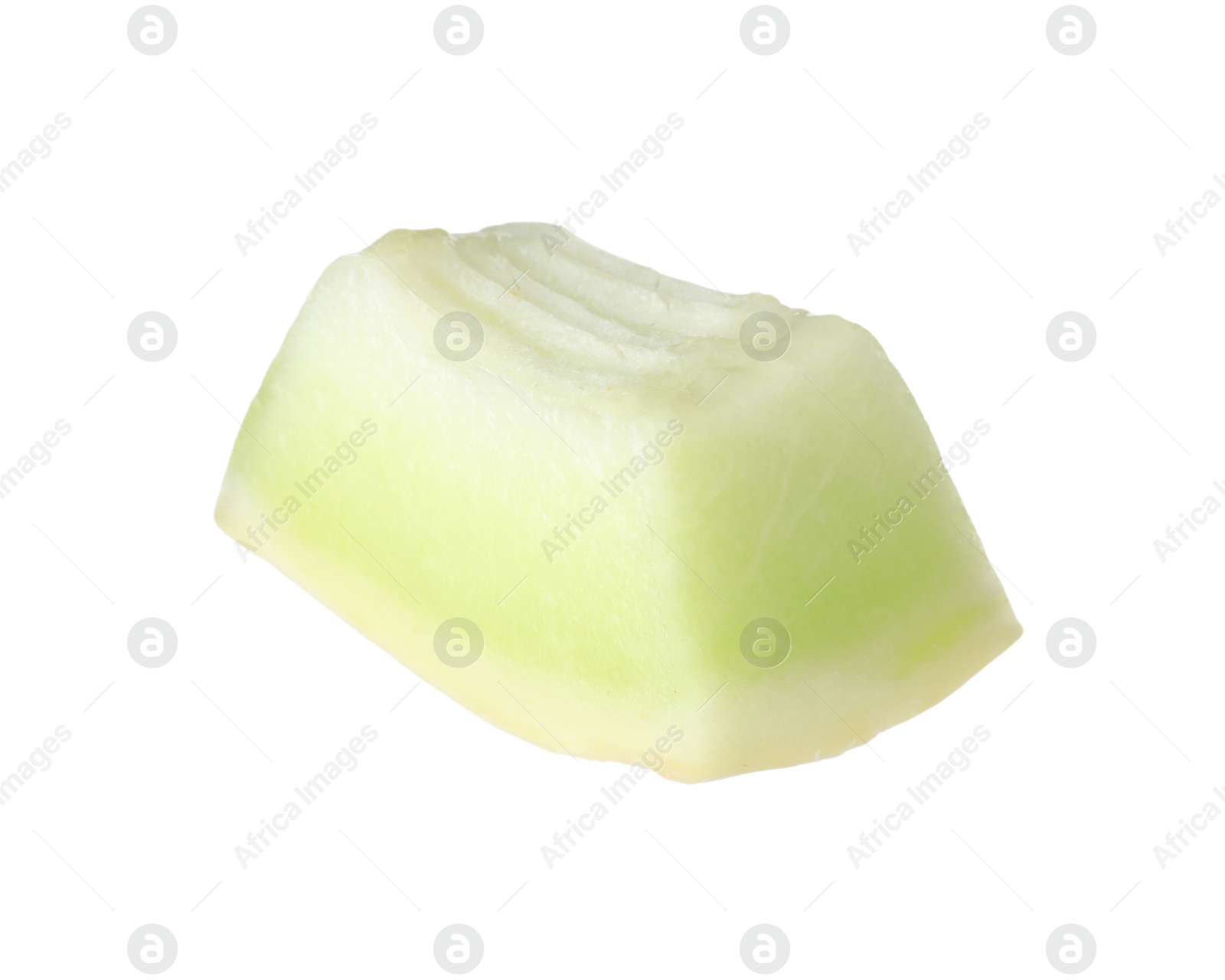 Photo of Piece of fresh honeydew melon isolated on white