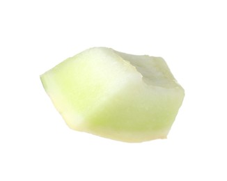 Photo of Piece of fresh honeydew melon isolated on white