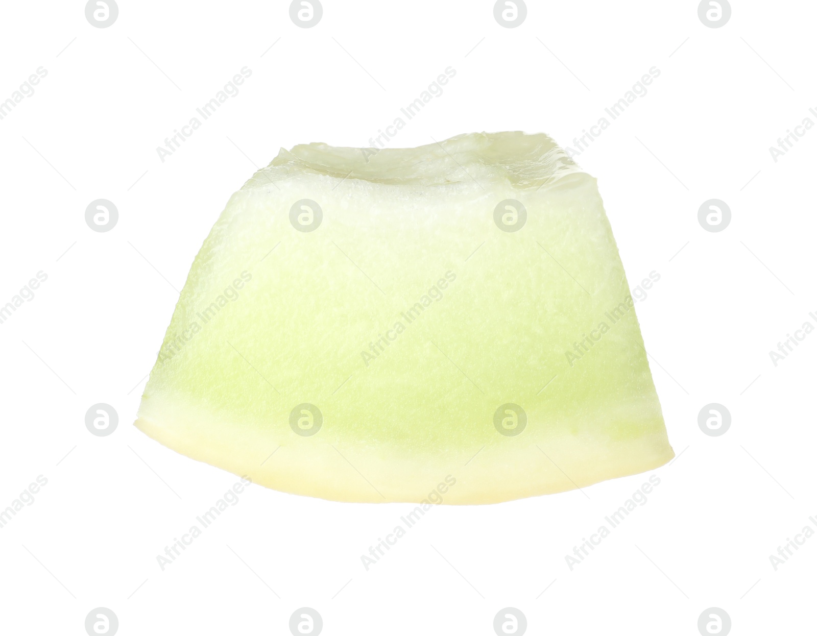 Photo of Piece of fresh honeydew melon isolated on white