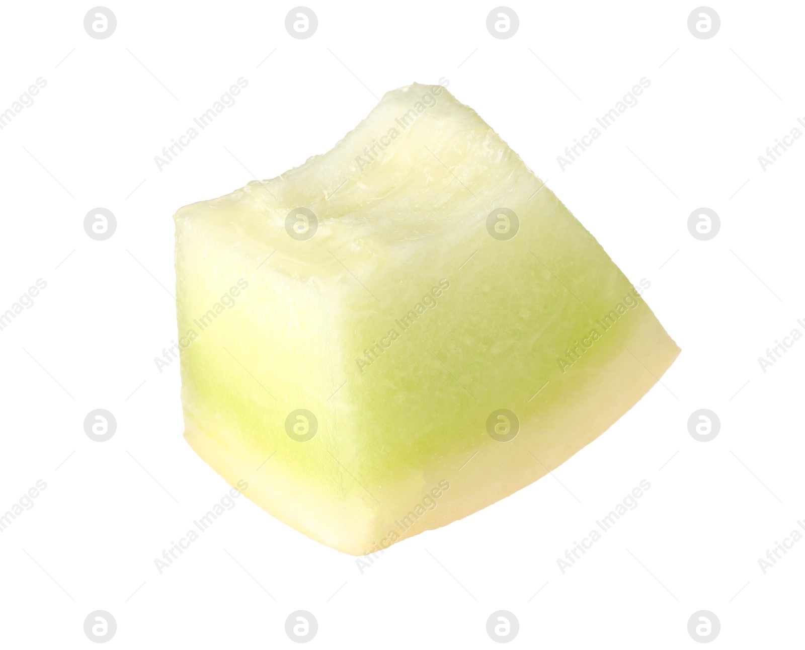 Photo of Piece of fresh honeydew melon isolated on white