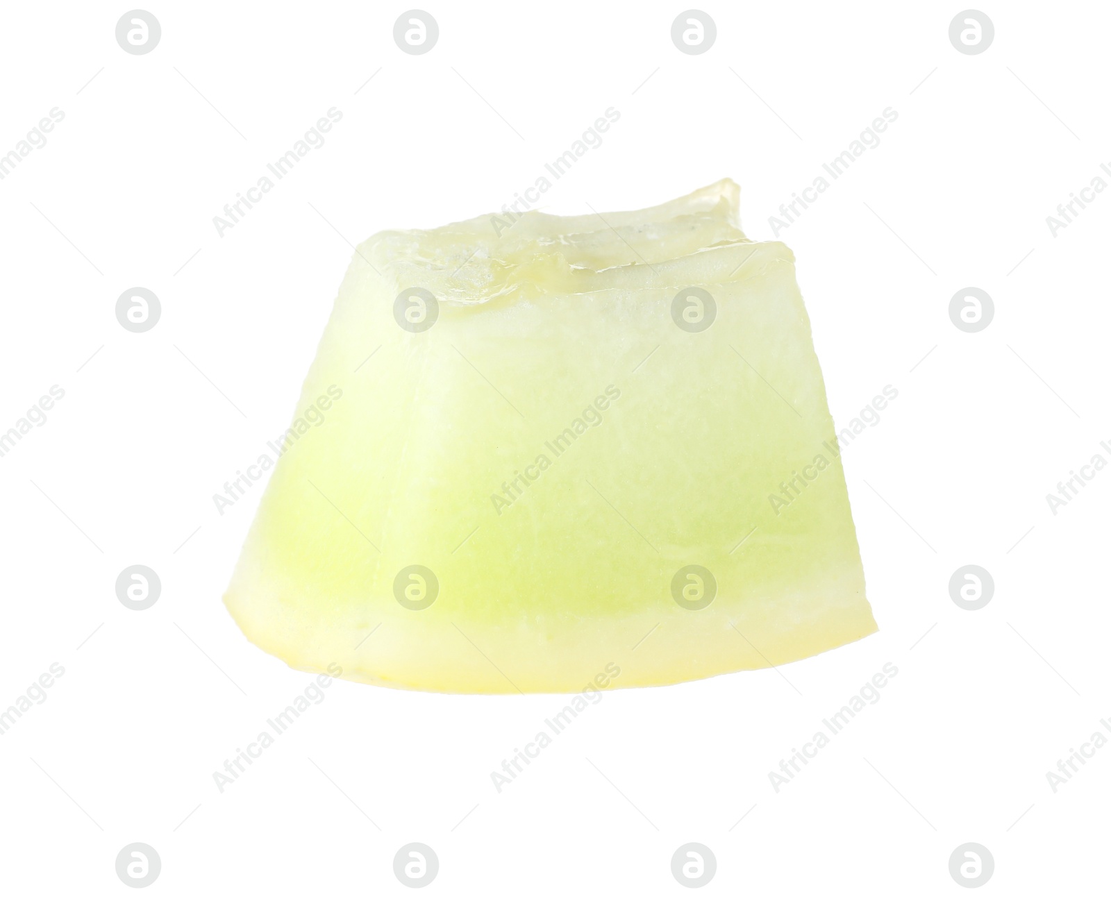 Photo of Piece of fresh honeydew melon isolated on white