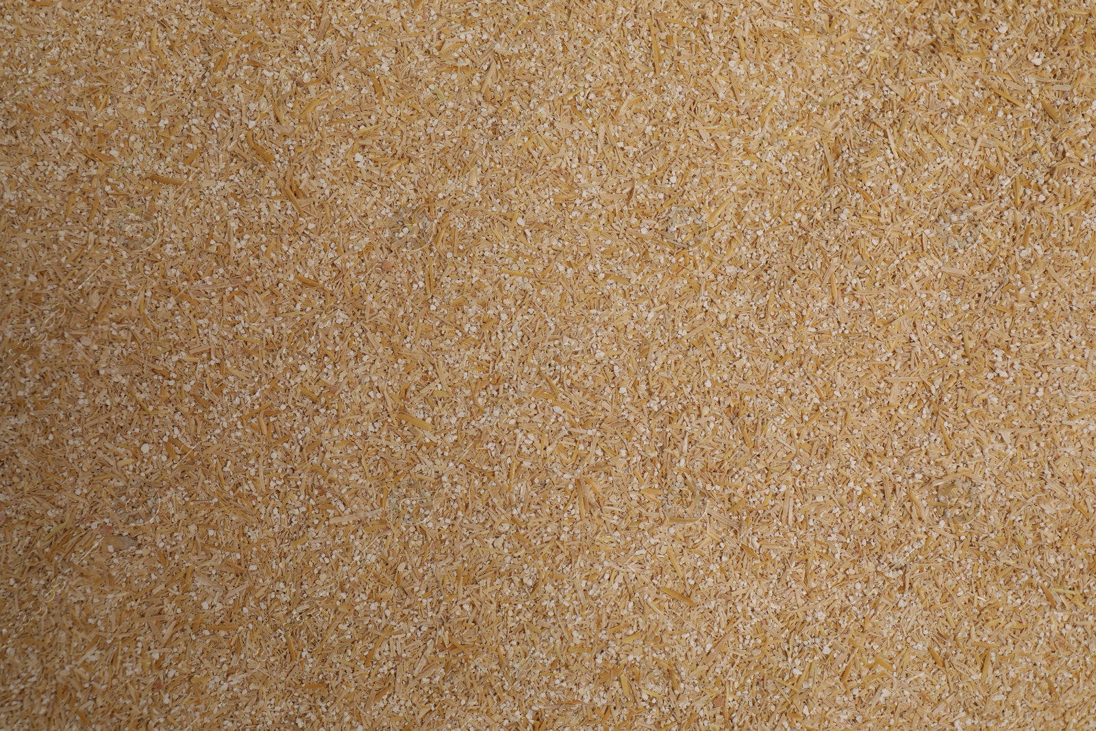 Photo of Pile of oat bran as background, top view