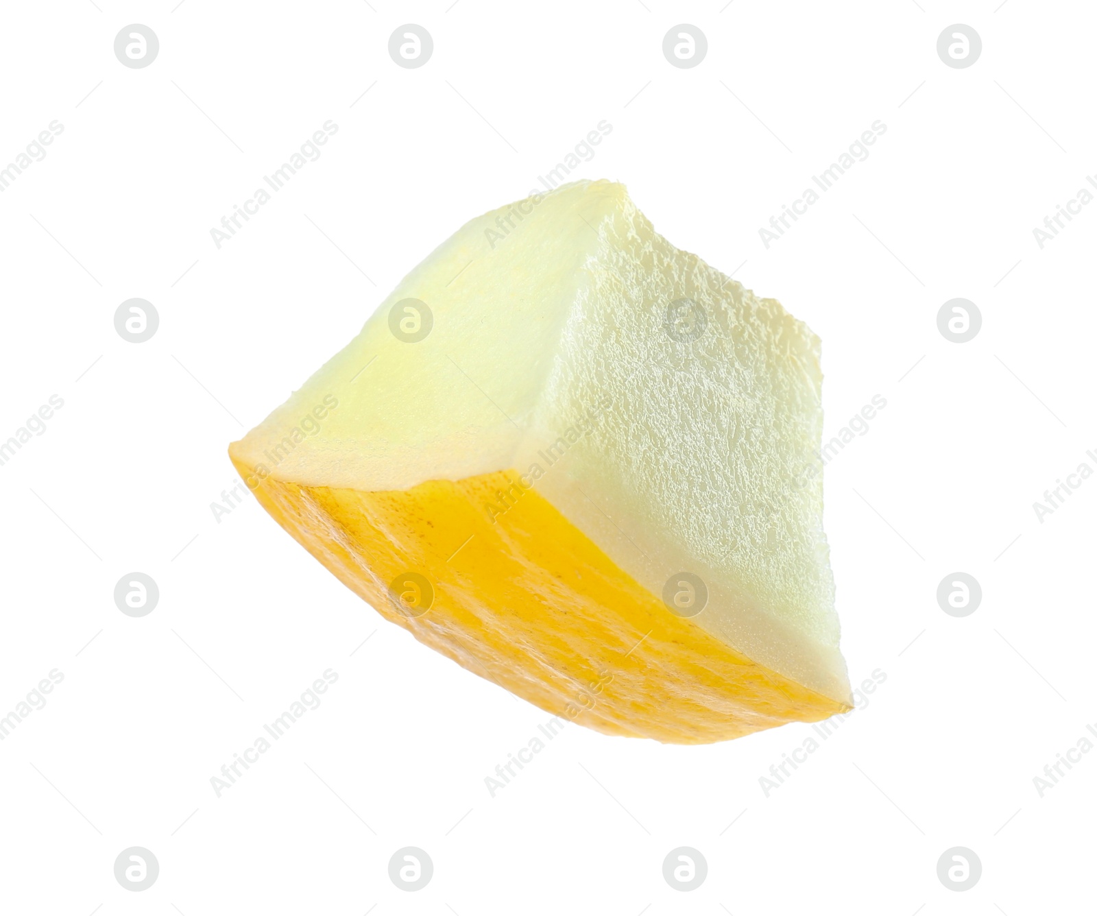 Photo of Piece of fresh melon isolated on white