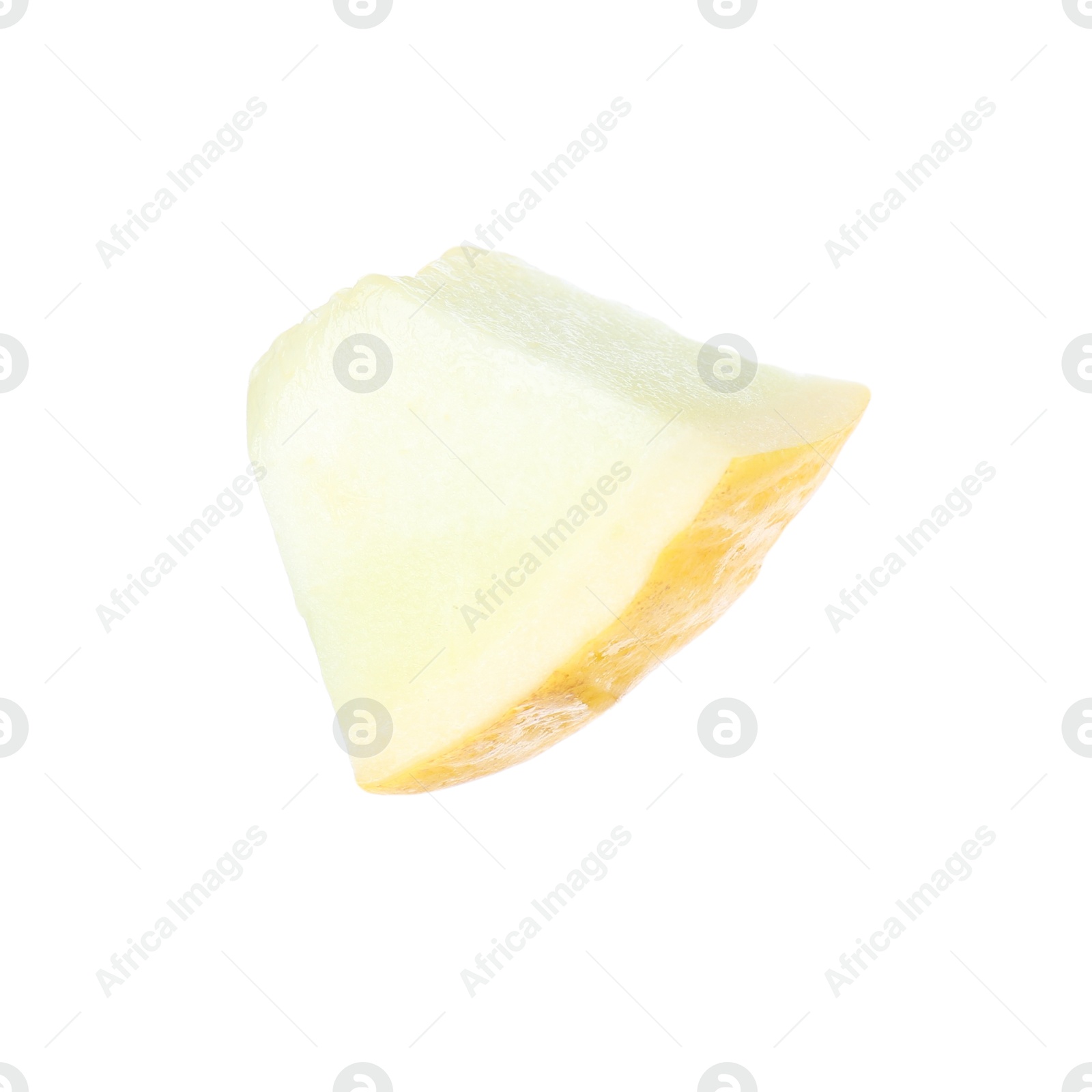 Photo of Piece of fresh melon isolated on white