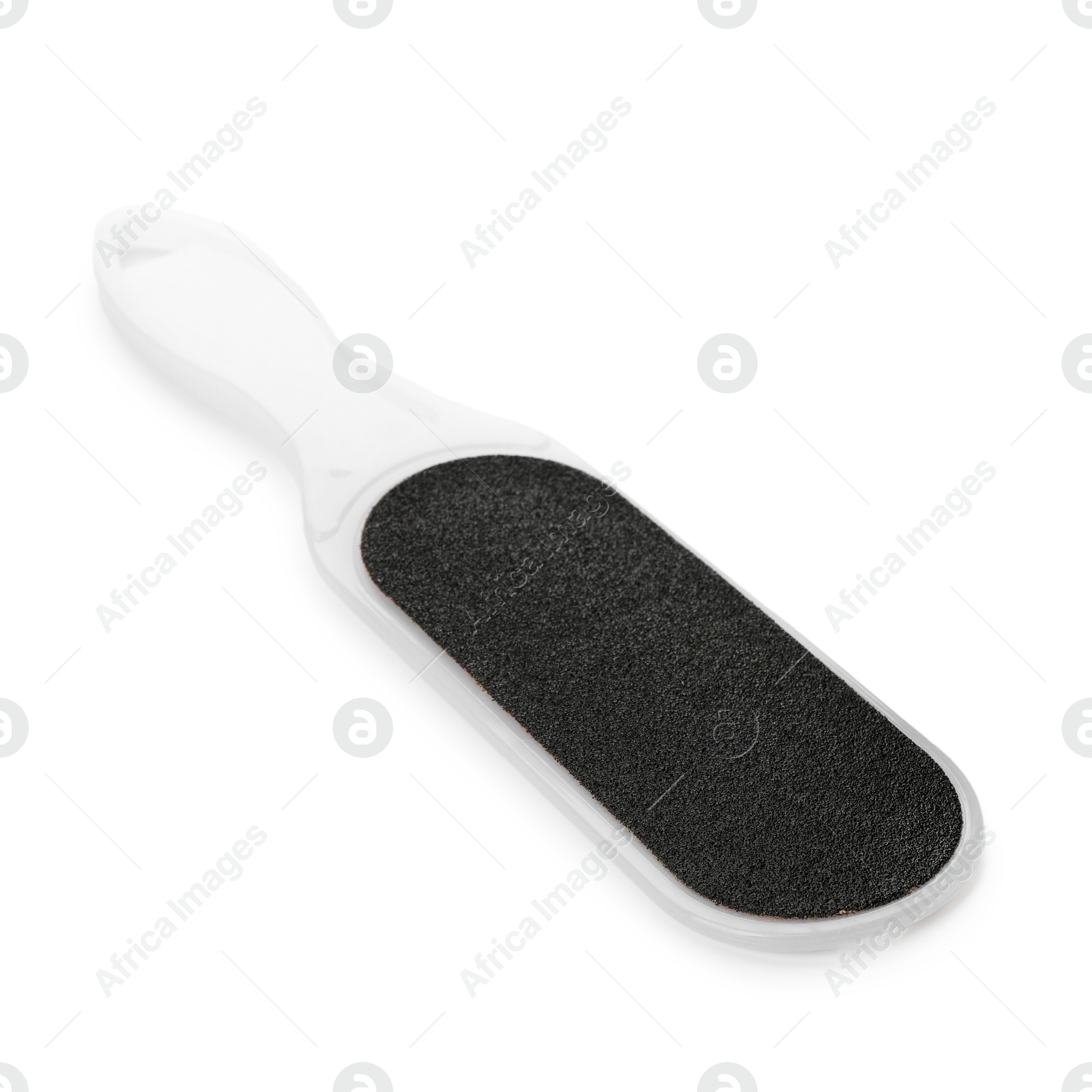 Photo of Foot file on white background. Pedicure tool