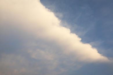 Photo of Beautiful view of blue sky with fluffy clouds