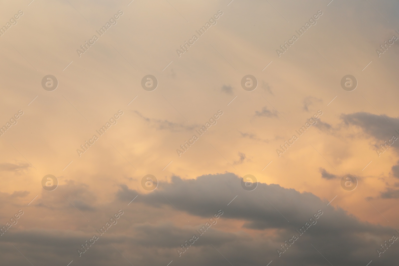 Photo of Beautiful view of blue sky with fluffy clouds