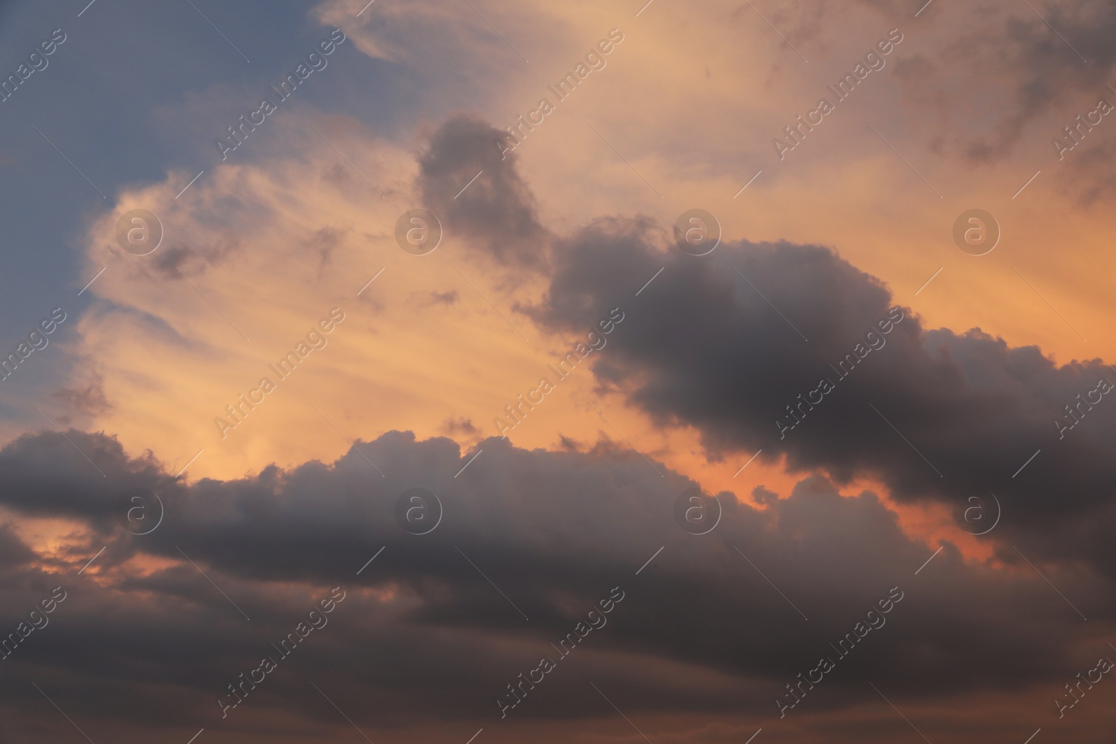 Photo of Beautiful view of blue sky with fluffy clouds