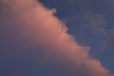 Photo of Beautiful view of blue sky with fluffy clouds