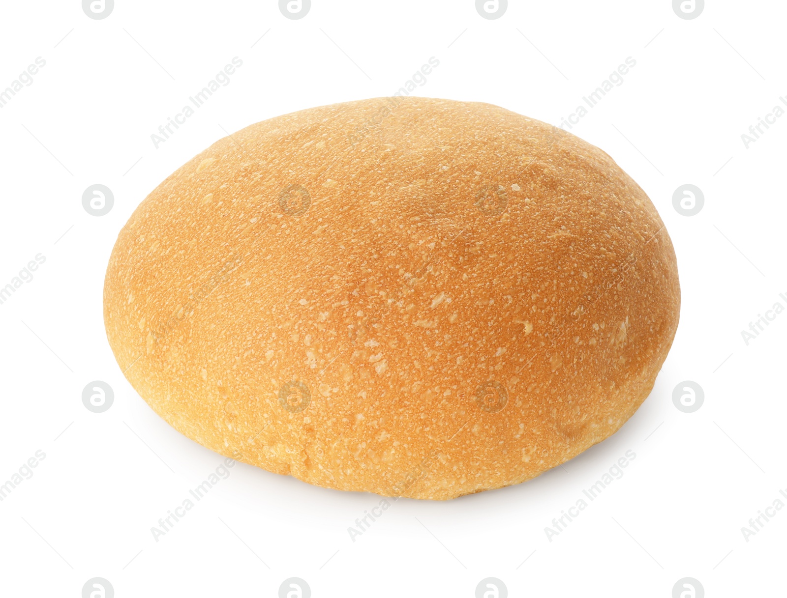 Photo of One fresh tasty bun isolated on white