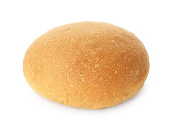 One fresh tasty bun isolated on white