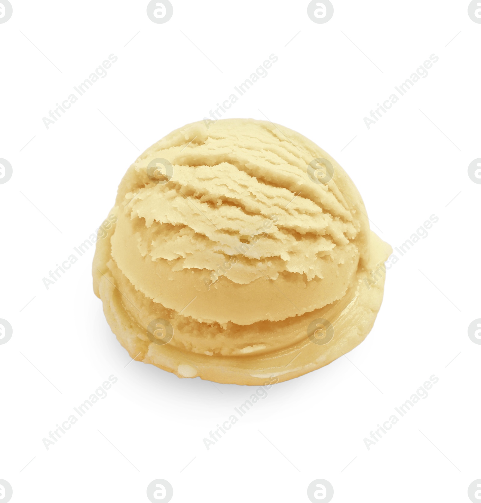 Image of Scoop of yummy ice cream isolated on white