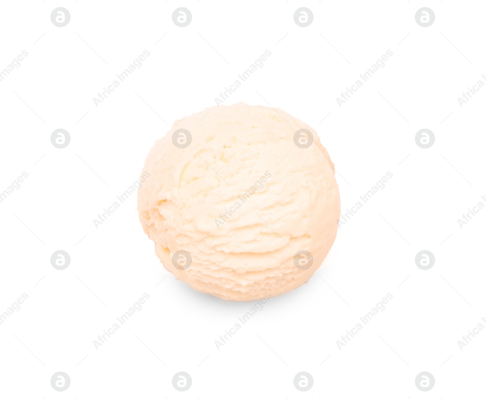 Image of Scoop of yummy ice cream isolated on white