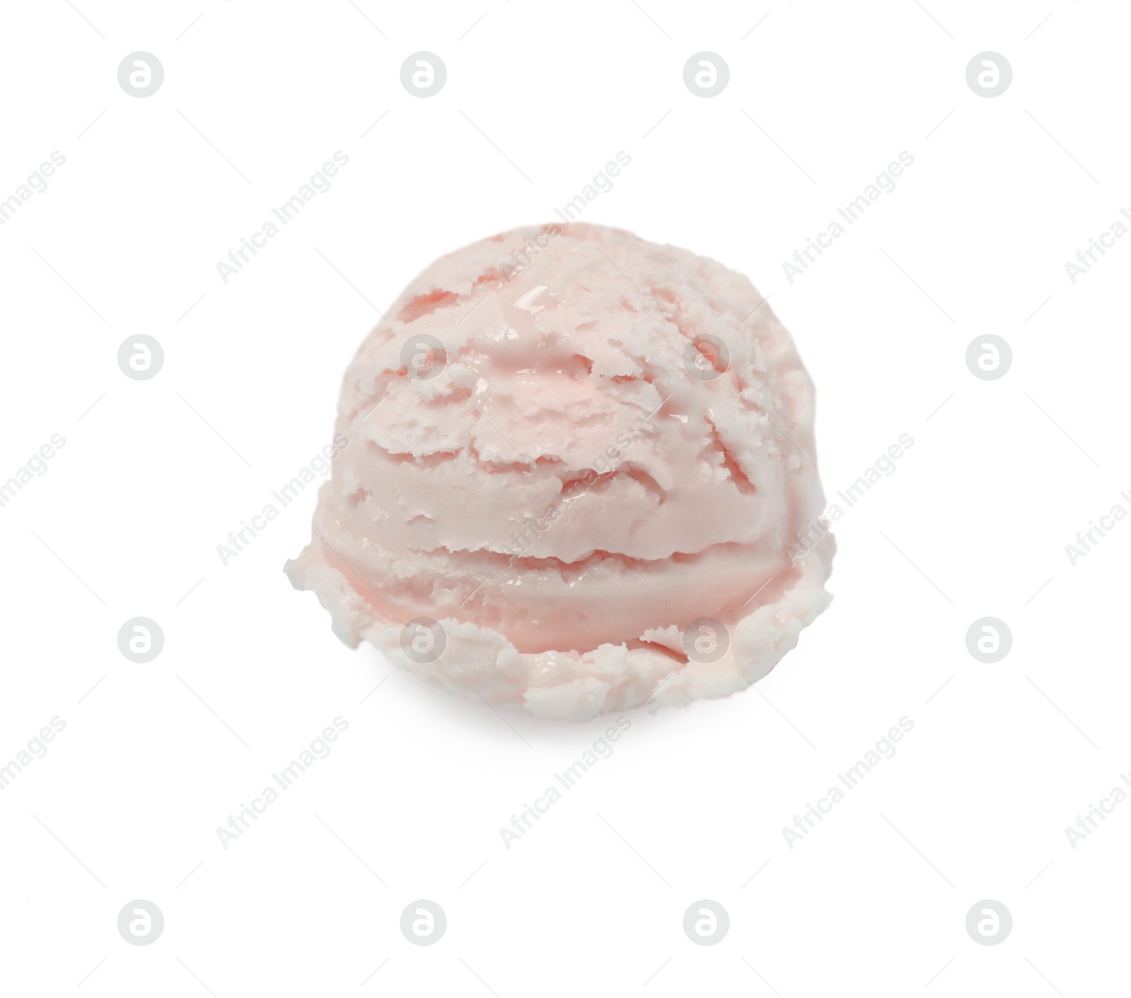 Image of Scoop of yummy ice cream isolated on white