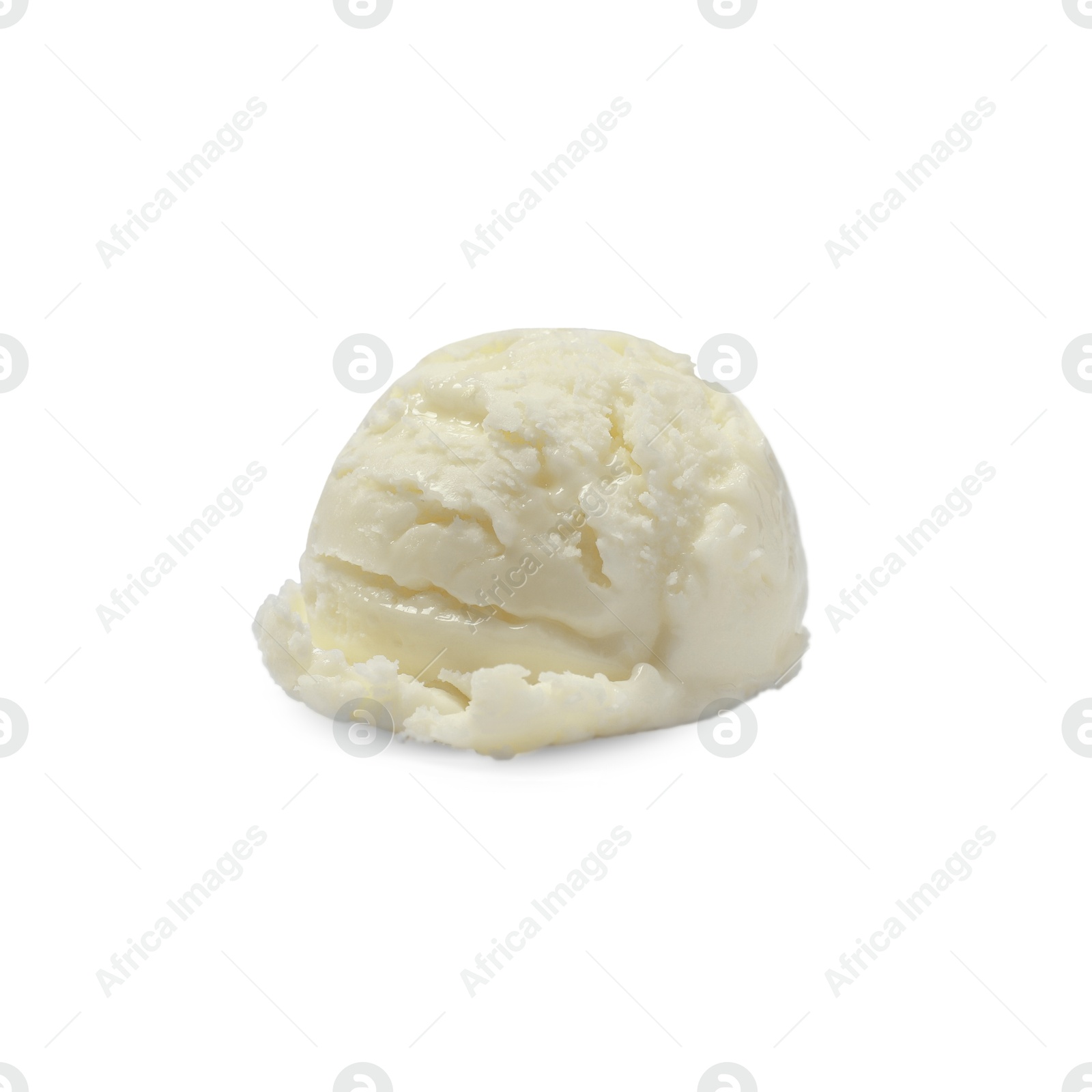 Image of Scoop of yummy ice cream isolated on white