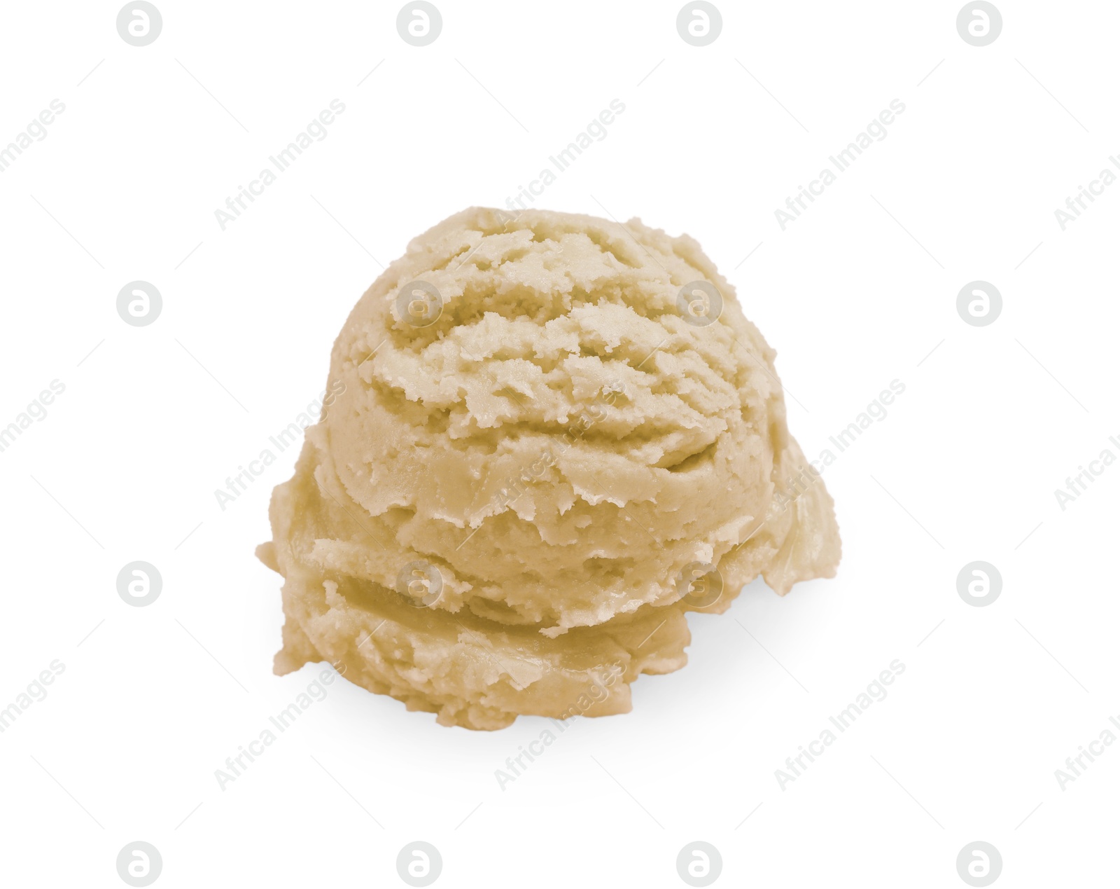 Image of Scoop of yummy ice cream isolated on white