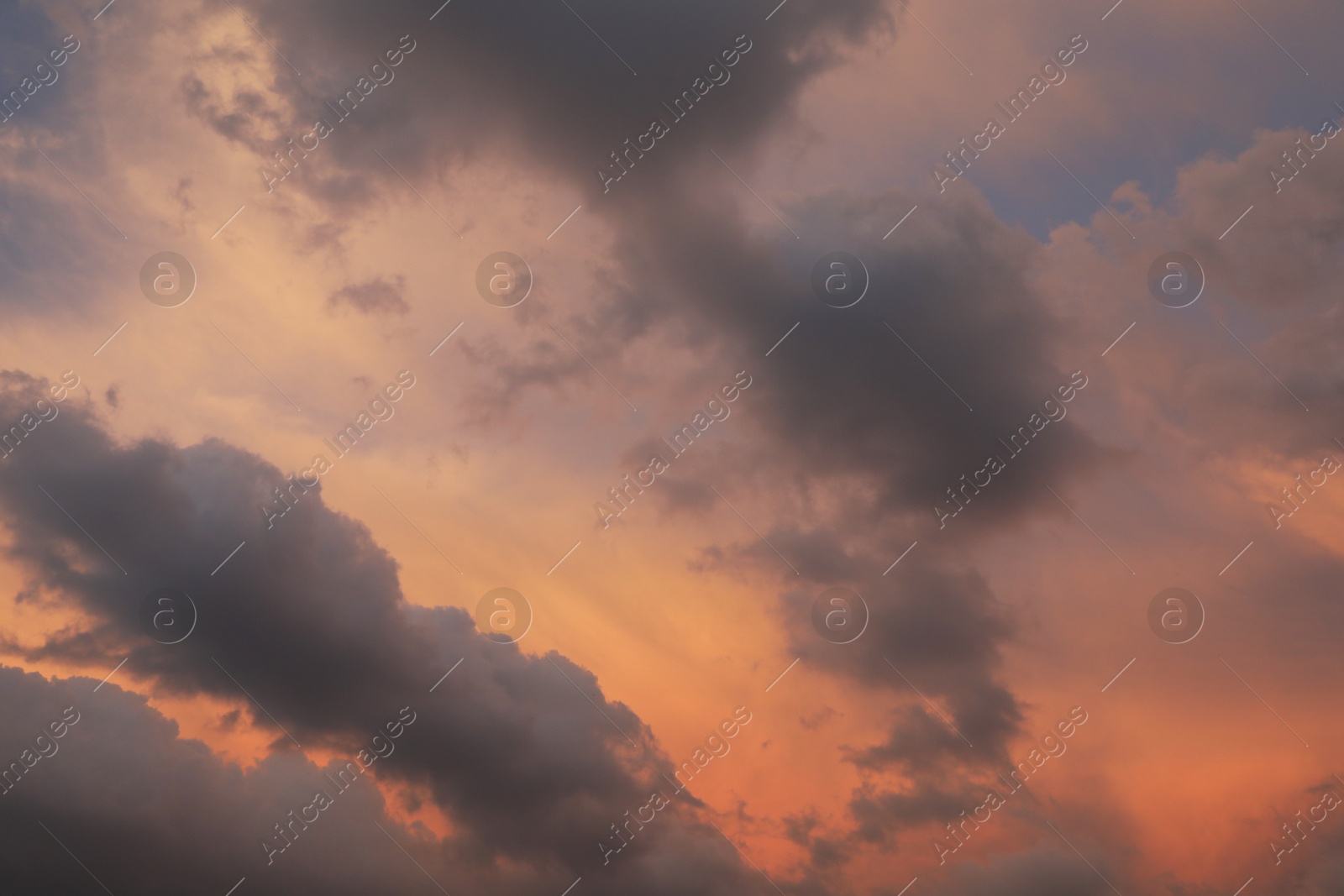 Photo of Beautiful view of blue sky with fluffy clouds