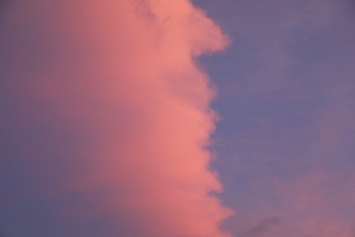 Photo of Beautiful view of blue sky with fluffy clouds