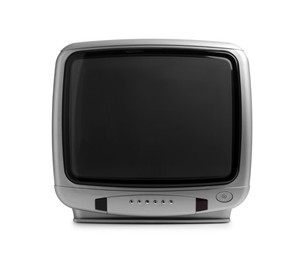 Photo of One retro tv set isolated on white