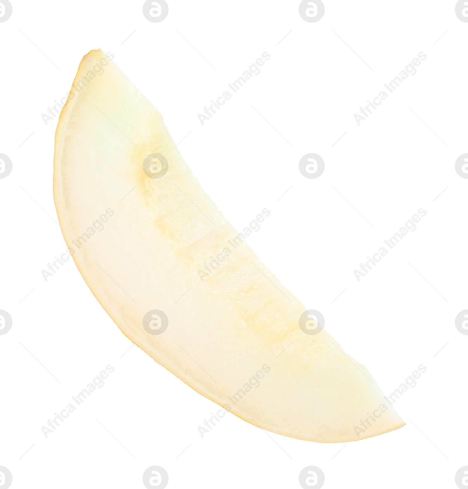 Photo of Slice of ripe melon isolated on white