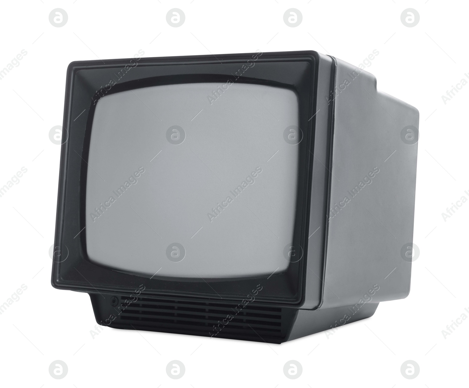 Photo of One retro tv set isolated on white