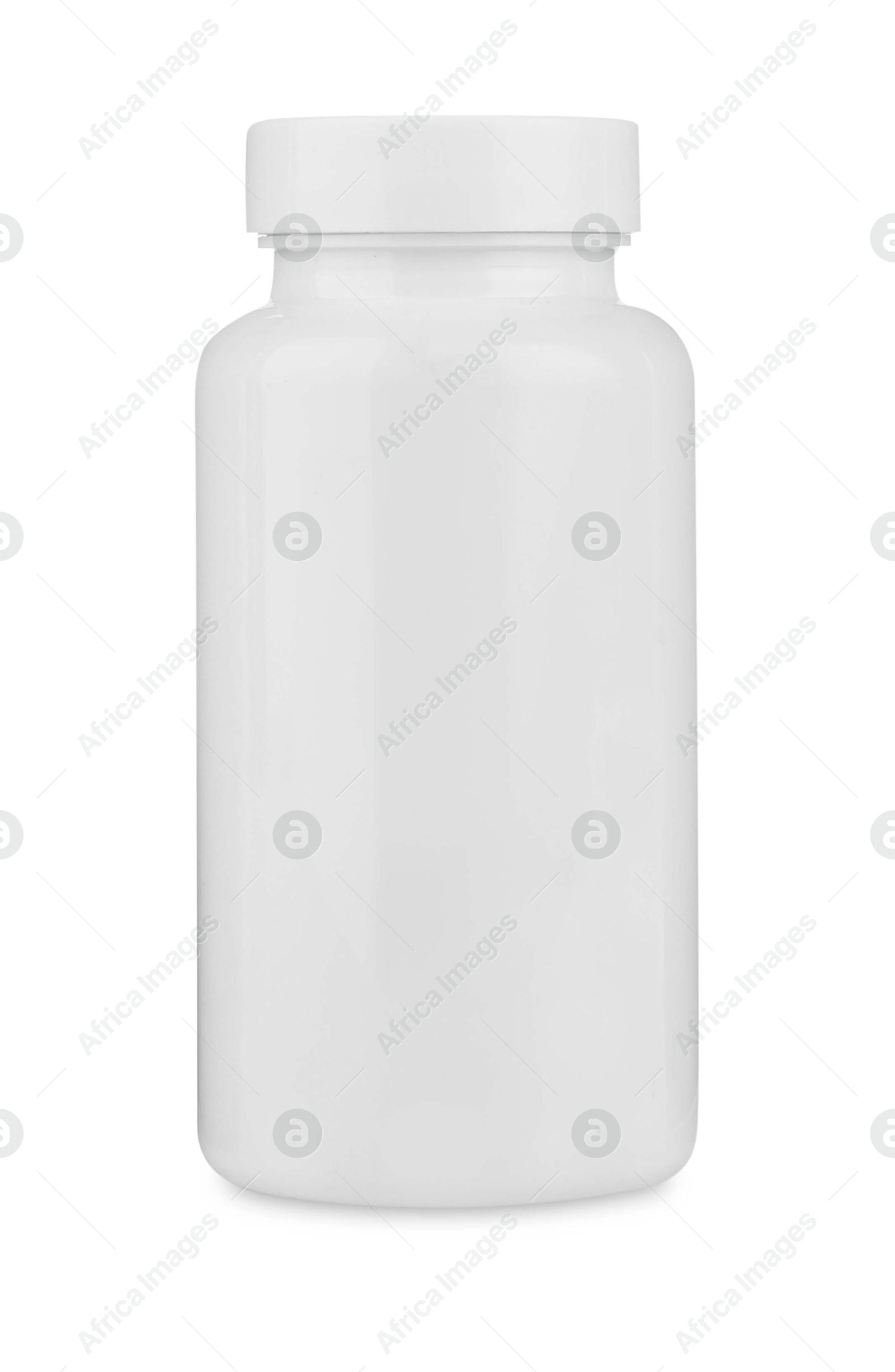 Photo of Medical bottle with pills isolated on white