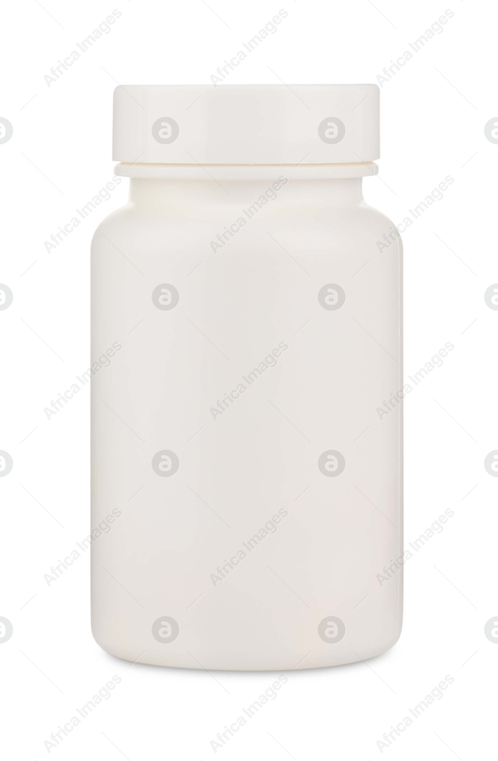 Photo of Medical bottle with pills isolated on white