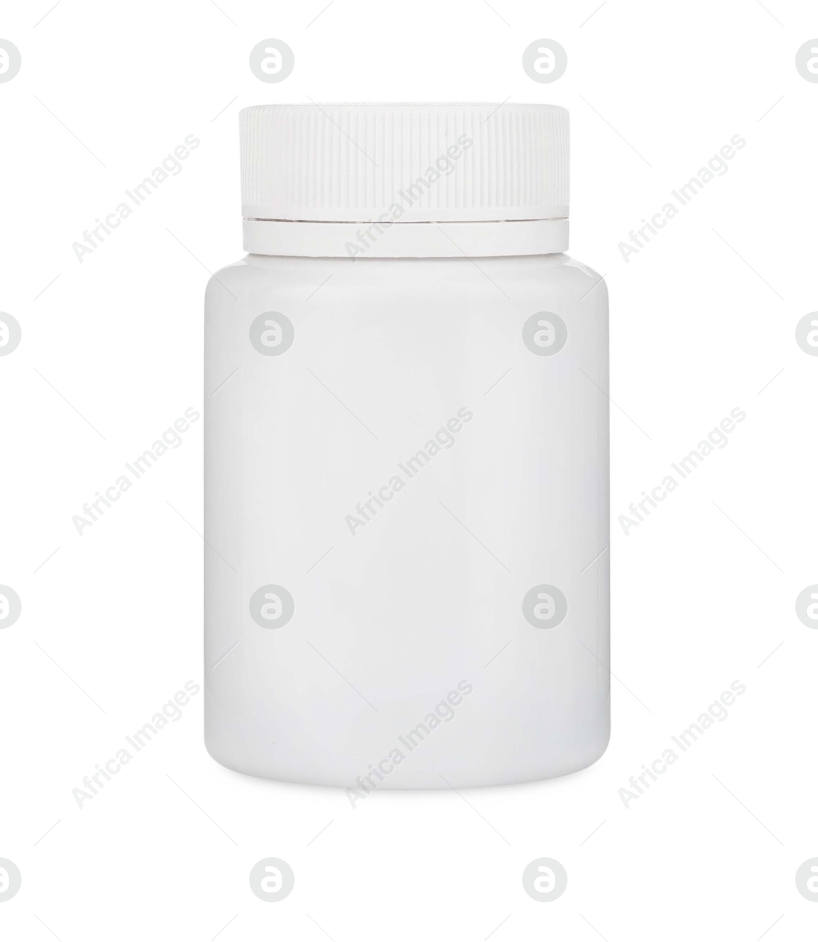 Photo of Medical bottle with pills isolated on white