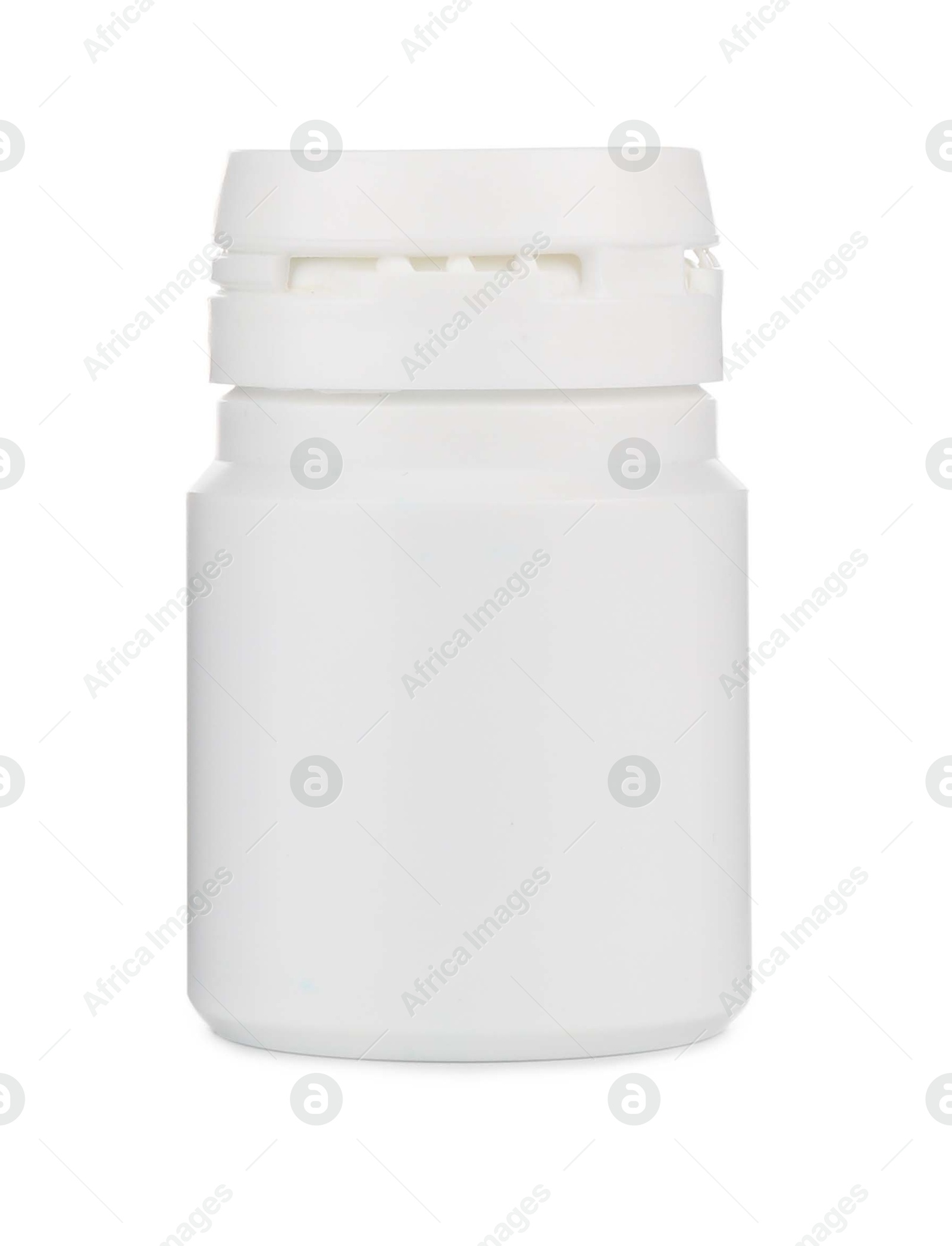 Photo of Medical bottle with pills isolated on white