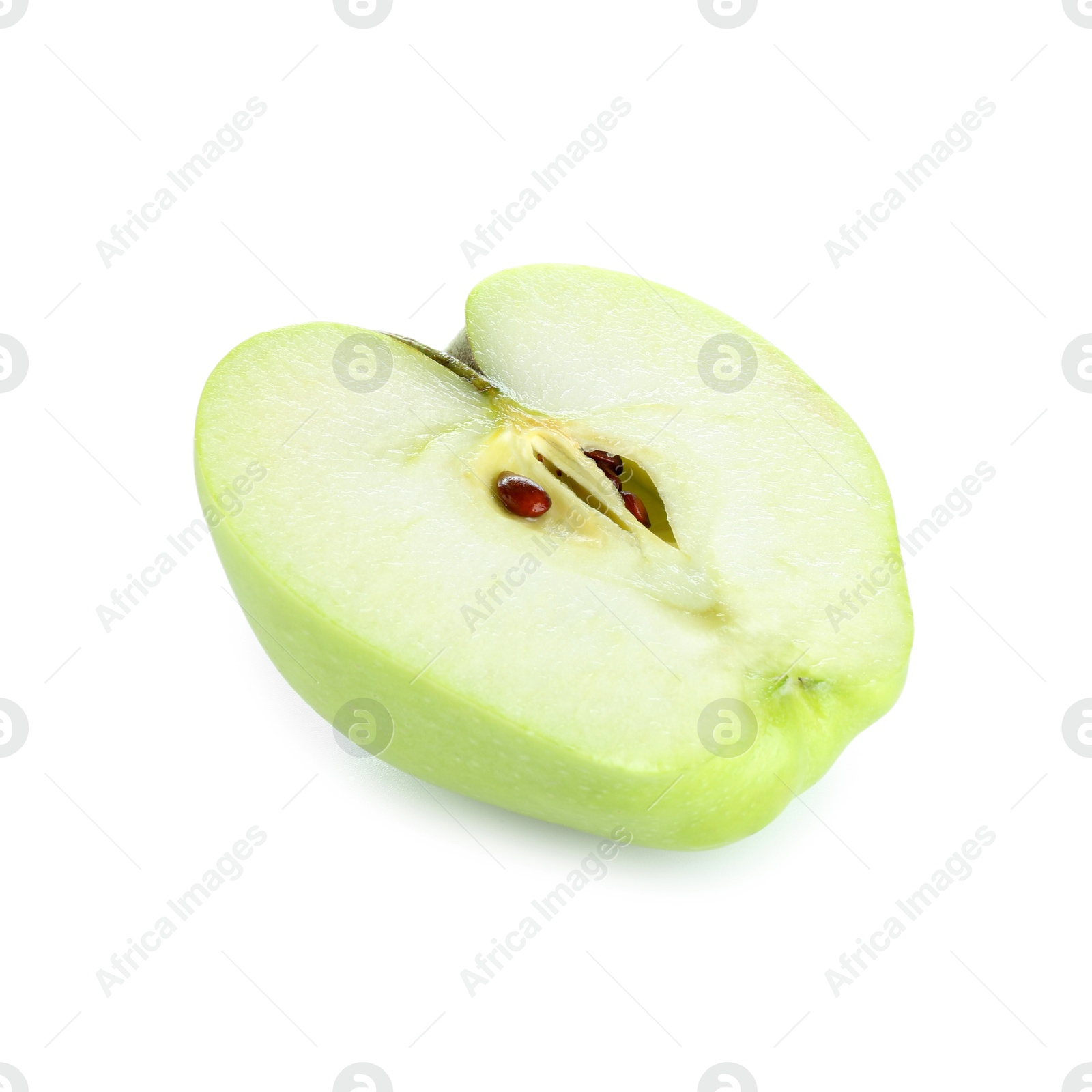 Photo of Half of fresh apple isolated on white