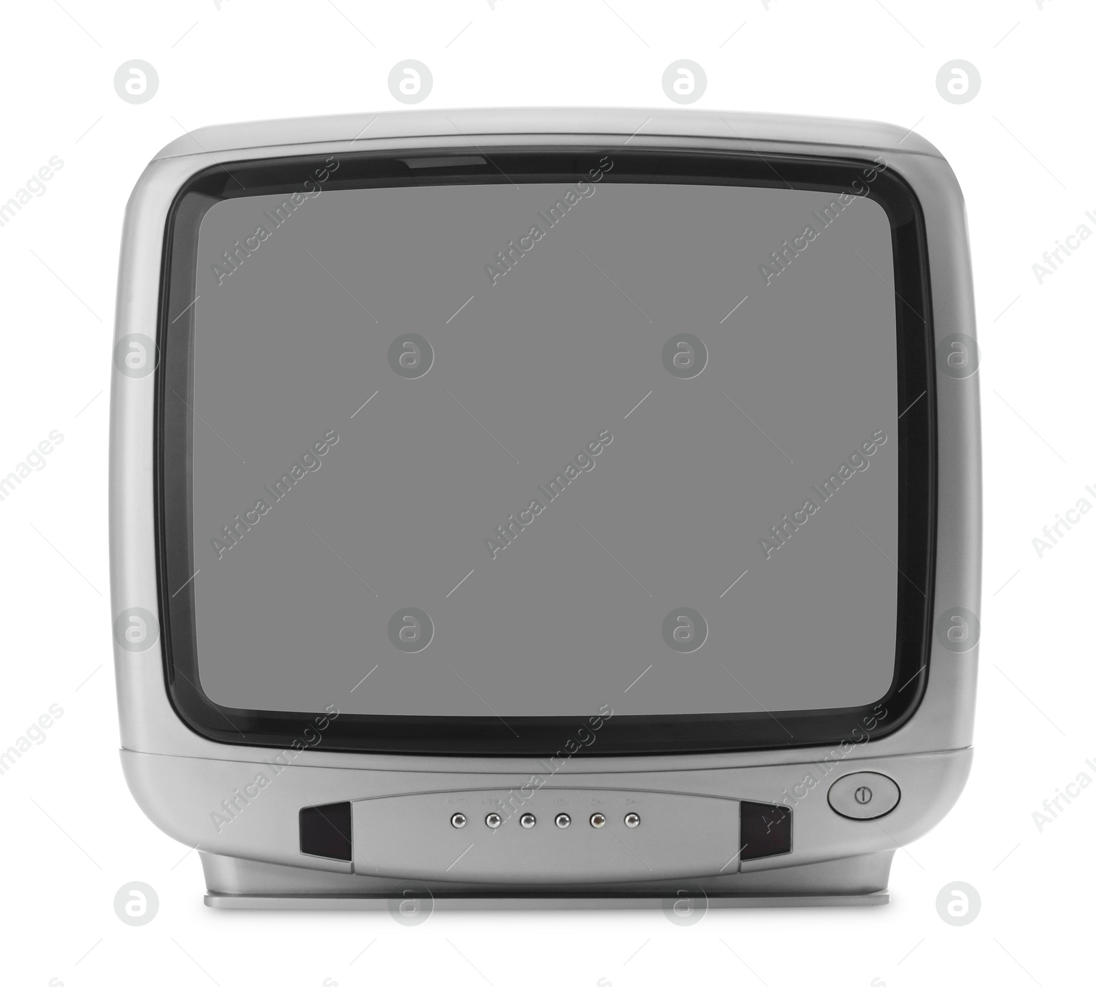 Photo of One retro tv set isolated on white