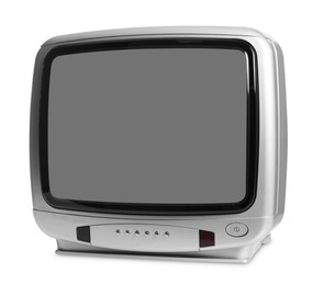 Photo of One retro tv set isolated on white