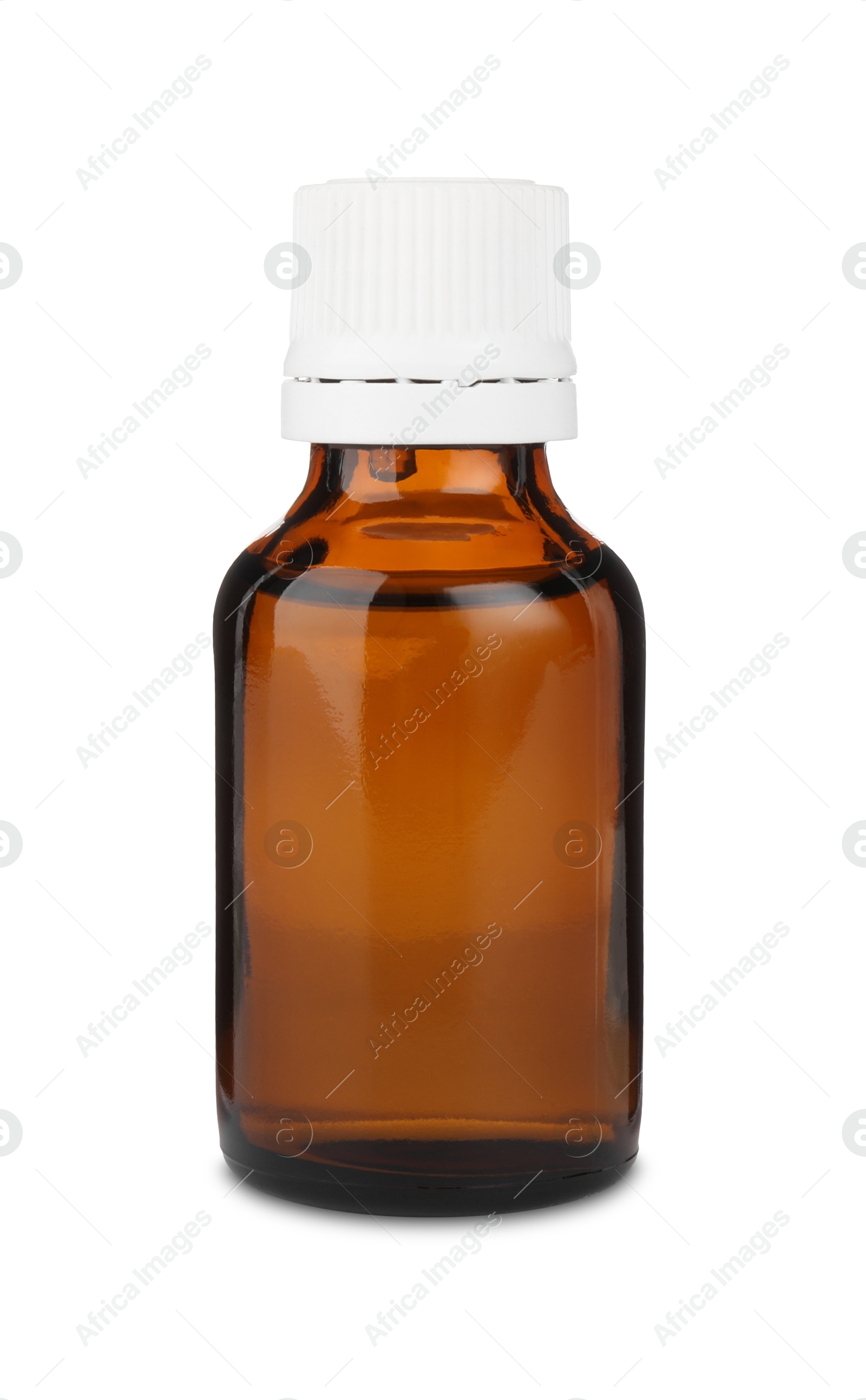 Photo of Medical bottle with medicine isolated on white