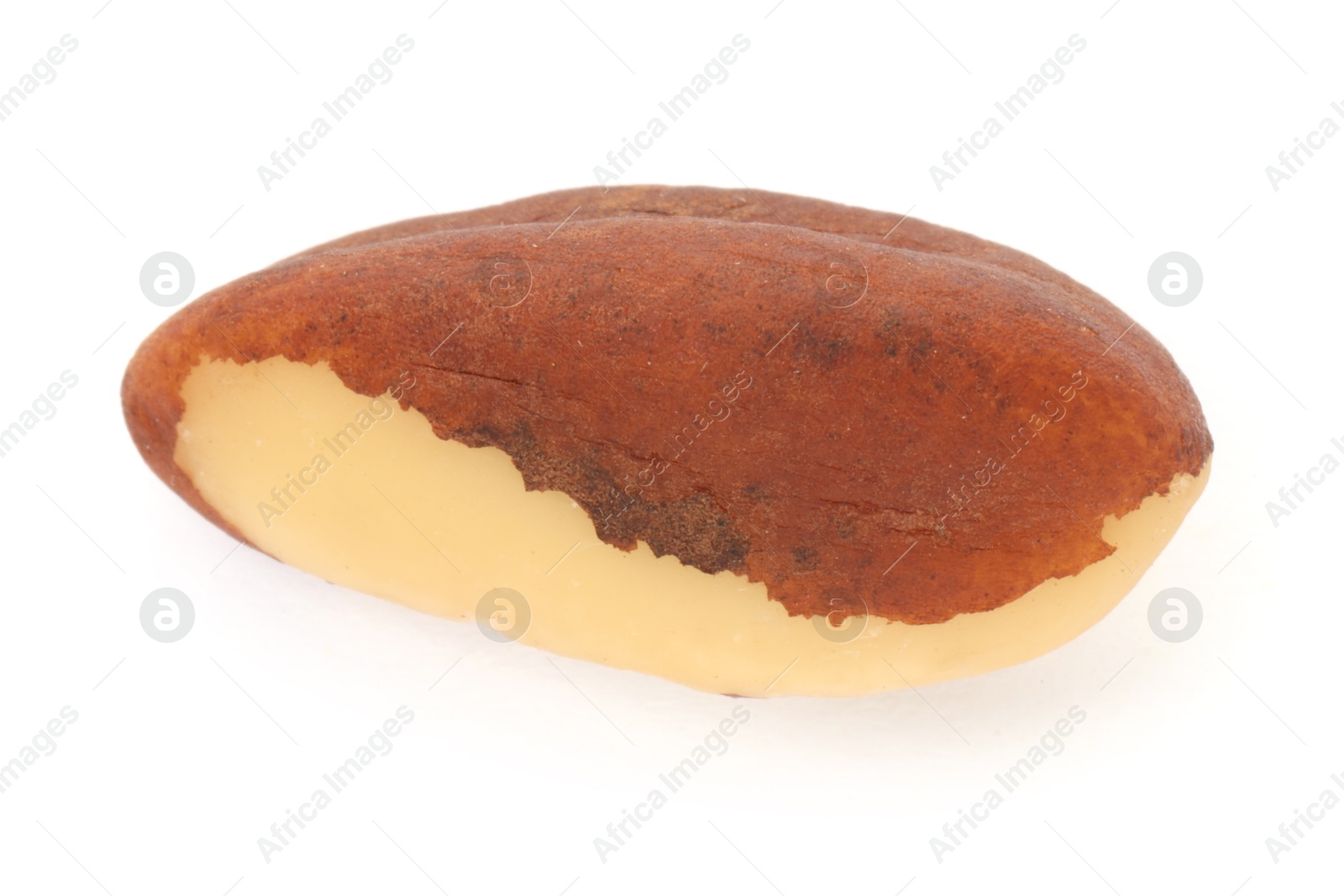 Photo of One tasty Brazil nut isolated on white