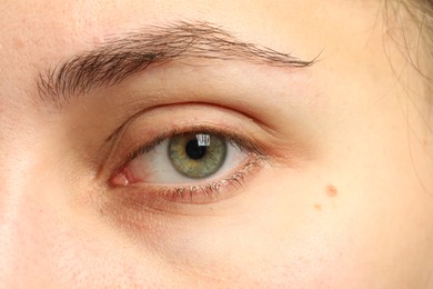 Photo of Macro view of young woman with beautiful eyes