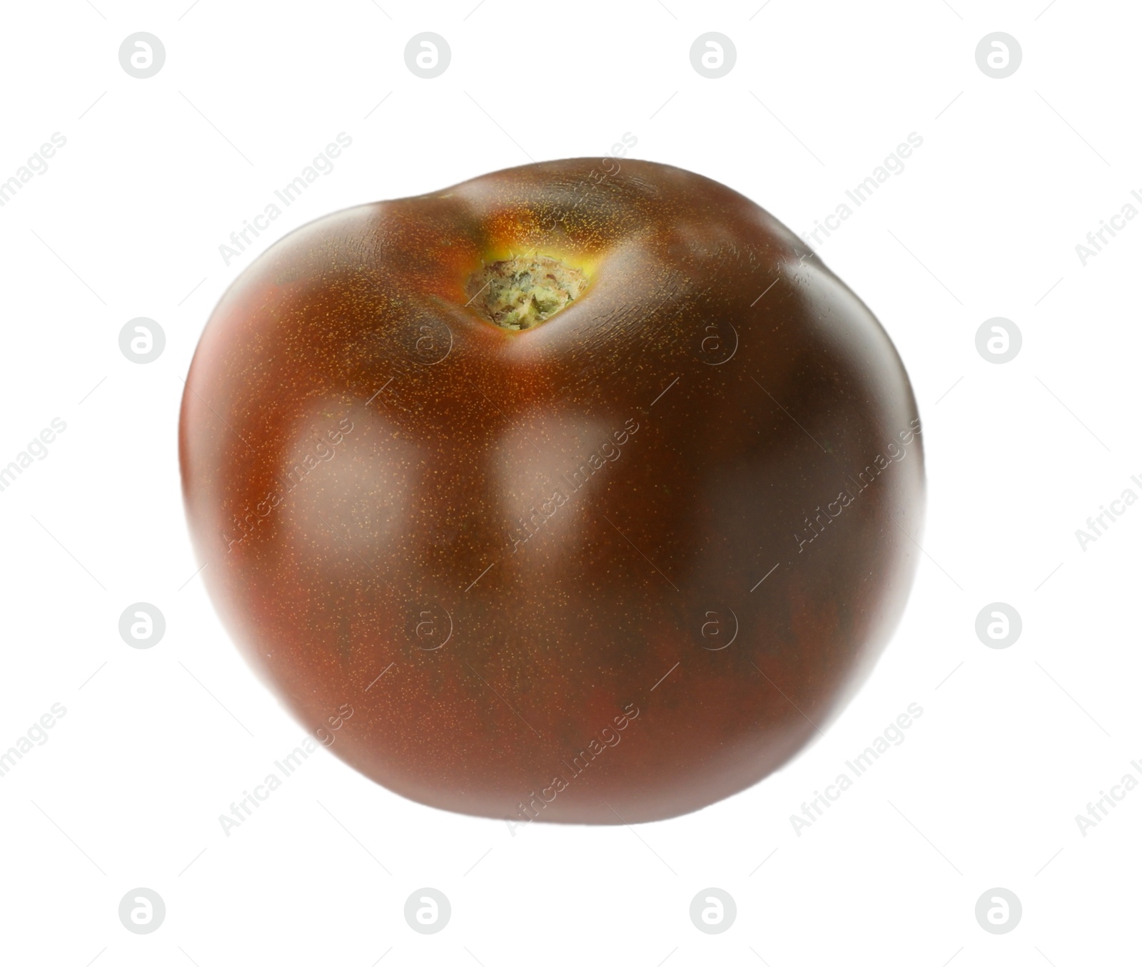 Photo of One fresh ripe tomato isolated on white