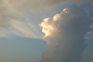 Photo of Picturesque view of blue sky with fluffy clouds