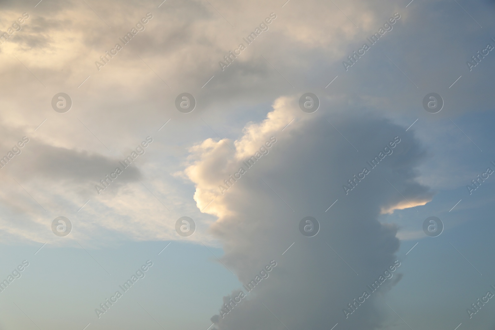 Photo of Picturesque view of blue sky with fluffy clouds