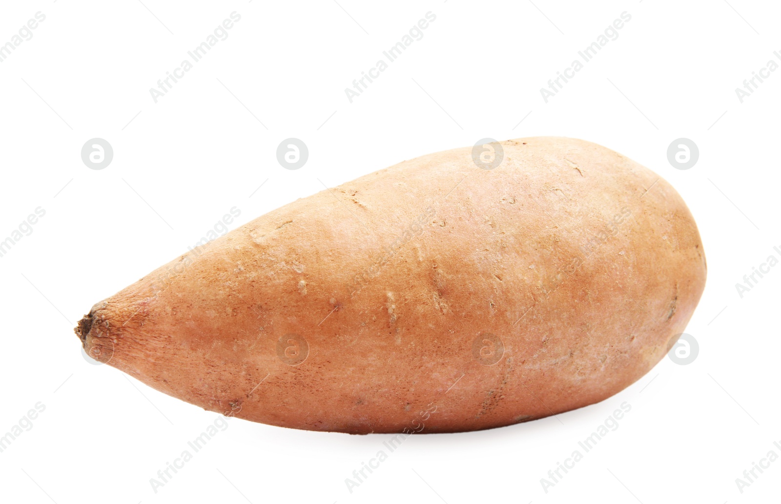 Photo of Fresh raw sweet potato isolated on white