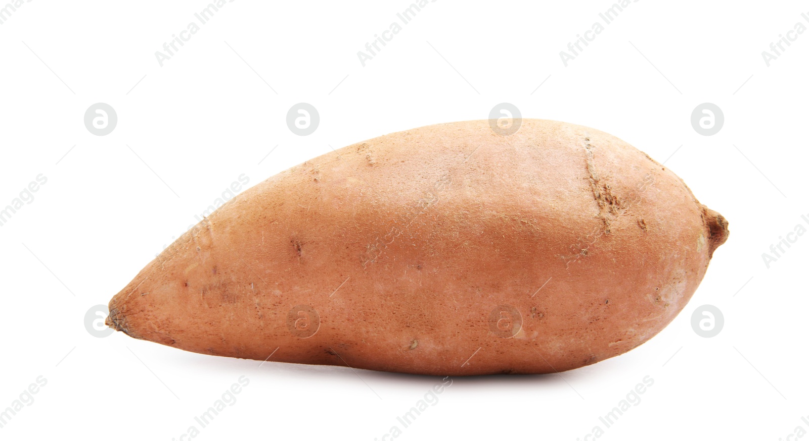 Photo of Fresh raw sweet potato isolated on white