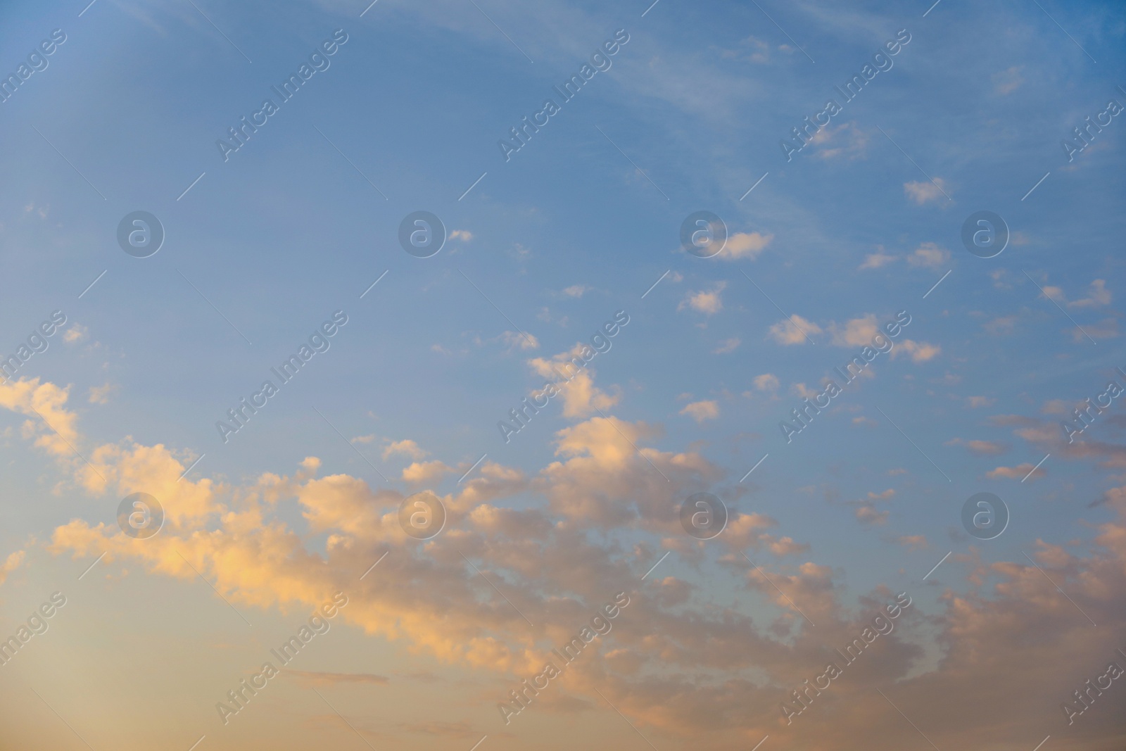 Photo of Picturesque view of blue sky with fluffy clouds