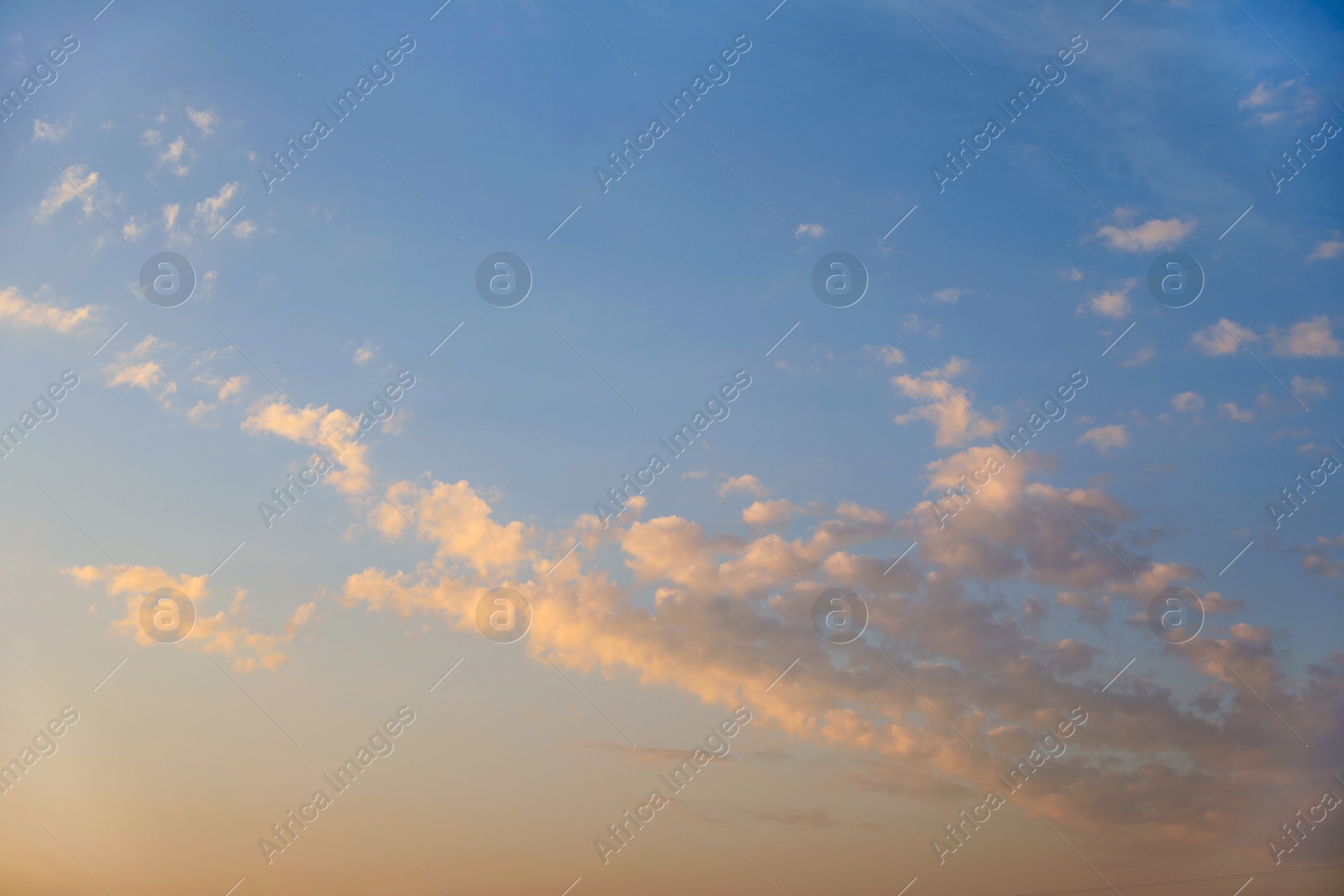 Photo of Picturesque view of blue sky with fluffy clouds