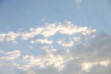 Photo of Picturesque view of blue sky with fluffy clouds