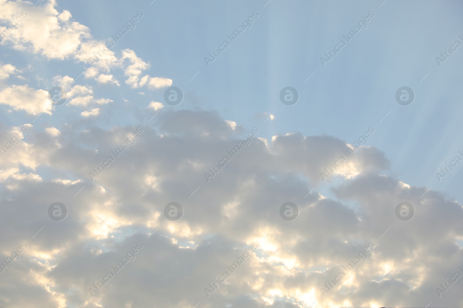 Photo of Picturesque view of blue sky with fluffy clouds