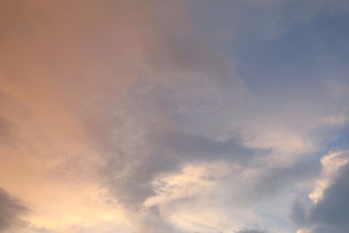 Photo of Picturesque view of blue sky with fluffy clouds