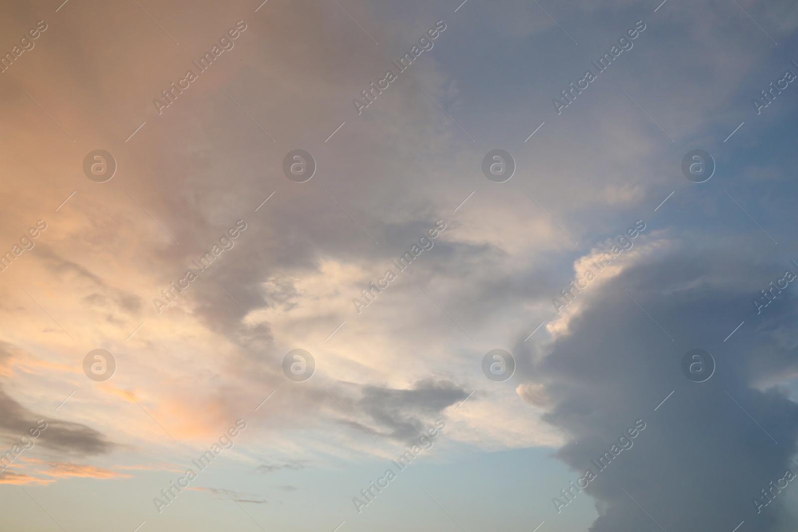 Photo of Picturesque view of blue sky with fluffy clouds