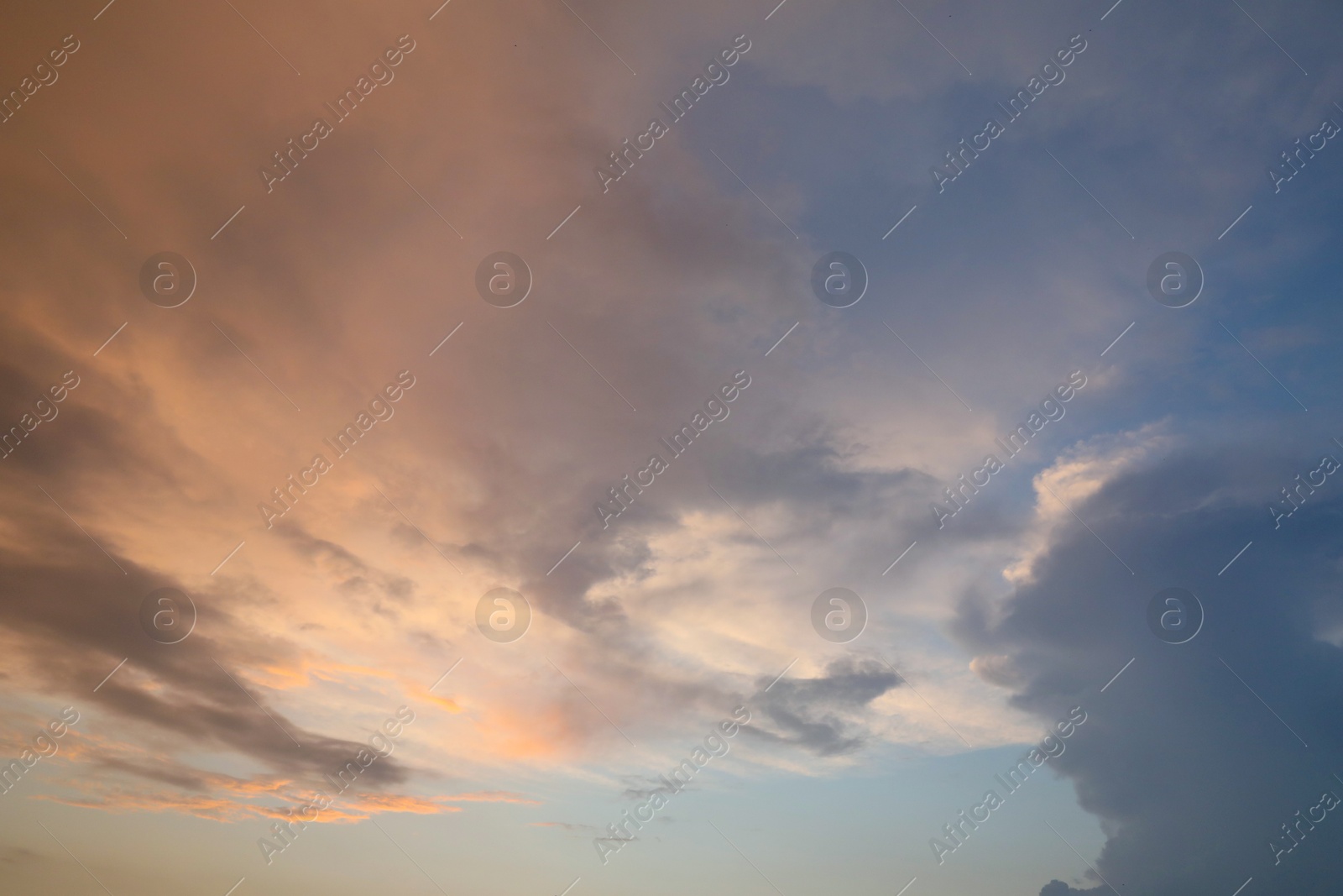 Photo of Picturesque view of blue sky with fluffy clouds