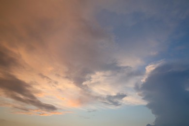 Photo of Picturesque view of blue sky with fluffy clouds